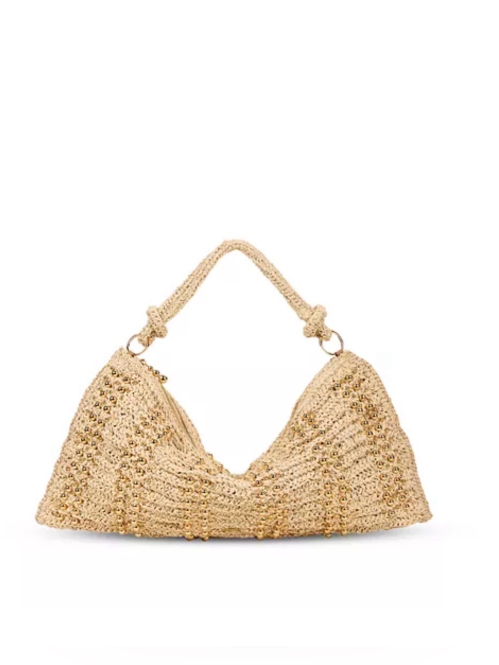 NWT - Cult Gaia - Hera Extra Large Beaded Raffia Shoulder Bag